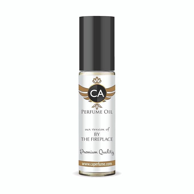 CA Perfume Impression of By The Fireplace Unisex Fragrance Oil Woody Scent Long Lasting Perfumes for Women & Men Travel Size TSA Ready Mini Parfum Body Oil Roll-on 0.33 Fl Oz 10ml