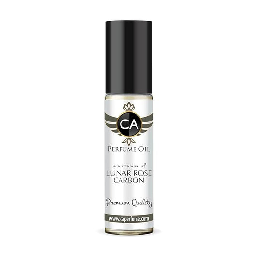 CA Perfume Impression of Lunar Rose Carbon for Men Eau De Parfum Aromatic Fougere Scent Long Lasting Cologne for Men Travel Size TSA Ready for Day and Night Wear 0.33 Fl Oz 10ml
