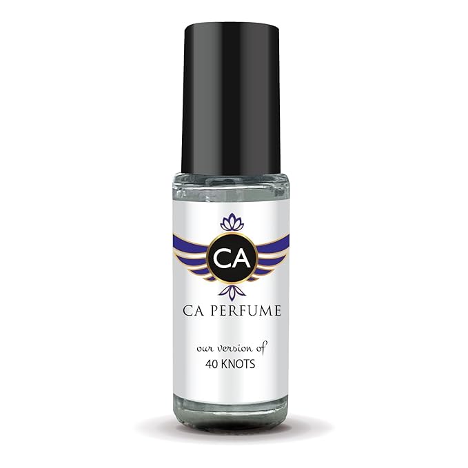 CA Perfume Impression of 40 Knots Unisex Perfume Oil Aromatic Aquatic Scent Long Lasting Fragrance for Women and Men Travel Size Mini Perfume Sample TSA Ready Body Oil Roll-on 0.14 Fl Oz 4ml