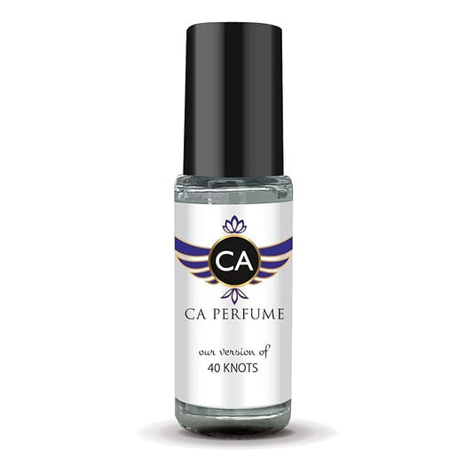 CA Perfume Impression of 40 Knots Unisex Perfume Oil Aromatic Aquatic Scent Long Lasting Fragrance for Women and Men Travel Size Mini Perfume Sample TSA Ready Body Oil Roll-on 0.14 Fl Oz 4ml