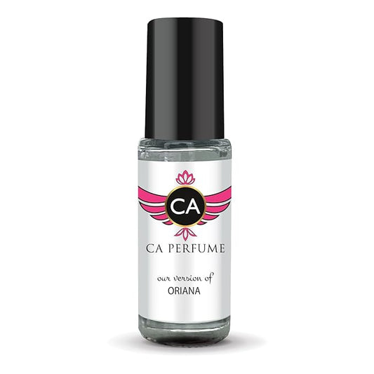 CA Perfume Impression of Oriana for Women Perfume Oil Floral Fruity Gourmand Scent Long Lasting Perfumes for Women Travel Size Mini Perfume Sample TSA Ready Body Oil Roll-on 0.14 Fl Oz 4ml