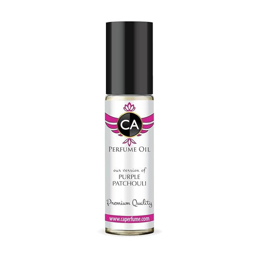 CA Perfume Impression of Purple Patchouli Unisex Fragrance Oil Floral Woody Musk Scent Long Lasting Perfumes for Women & Men Travel Size TSA Ready Mini Parfum Body Oil Roll-on 0.33 Fl Oz 10ml