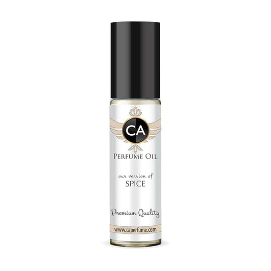 CA Perfume Originals Spice Unisex Fragrance Oil Spicy Scent Long Lasting Perfumes for Women & Men Travel Size TSA Ready Mini Parfum Body Oil Roll-on 0.33 Fl Oz 10ml