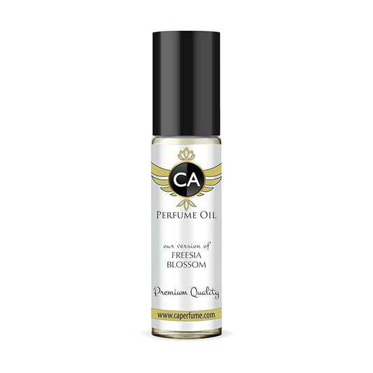 CA Perfume Originals Freesia Blossom Unisex Fragrance Oil Floral Scent Long Lasting Perfumes for Women & Men Travel Size TSA Ready Mini Parfum Body Oil Roll-on 0.33 Fl Oz 10ml