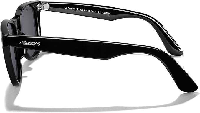 MERRY'S Classic Square Shape Polarized Sunglasses for Womens Mens Retro Designer UV400 Sun Glasses S6140