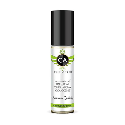 CA Perfume Impression of Tropical Cherimoya Cologne Unisex Fragrance Oil Floral Fruity Scent Long Lasting Perfumes for Women & Men Travel Size TSA Ready Mini Parfum Body Oil Roll-on 0.33 Fl Oz 10ml