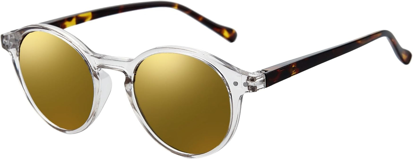 ZENOTTIC Polarized Round Sunglasses, Stylish Sunglasses for Men and Women Retro Classic, Multi-Style Selection