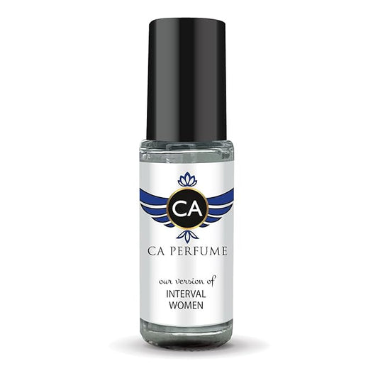 CA Perfume Impression of Interval Women Perfume Oil Chypre Floral Scent Long Lasting Perfumes for Women Travel Size Mini Perfume Sample TSA Ready Body Oil Roll-on 0.14 Fl Oz 4ml