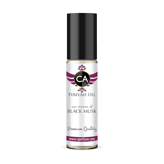 CA Perfume Impression of Black Musk for Women Fragrance Oil Woody Floral Musk Scent Long Lasting Perfumes for Women Travel Size TSA Ready Mini Parfum Body Oil Roll-on 0.33 Fl Oz 10ml