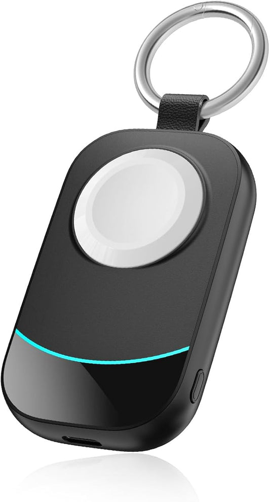 2500mAh Portable Charger for Apple Watch - Magnetic Fast Charging for Apple Watch Charger - Compact iWatch Accessories with Keychain for RV, Camping, Car & Travel Essential