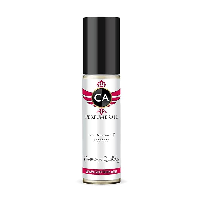 CA Perfume Impression of MMMM Unisex Fragrance Oil Vanilla Scent Long Lasting Perfumes for Women & Men Travel Size TSA Ready Mini Parfum Body Oil Roll-on 0.33 Fl Oz 10ml