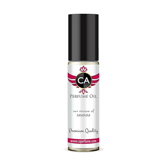 CA Perfume Impression of MMMM Unisex Fragrance Oil Vanilla Scent Long Lasting Perfumes for Women & Men Travel Size TSA Ready Mini Parfum Body Oil Roll-on 0.33 Fl Oz 10ml