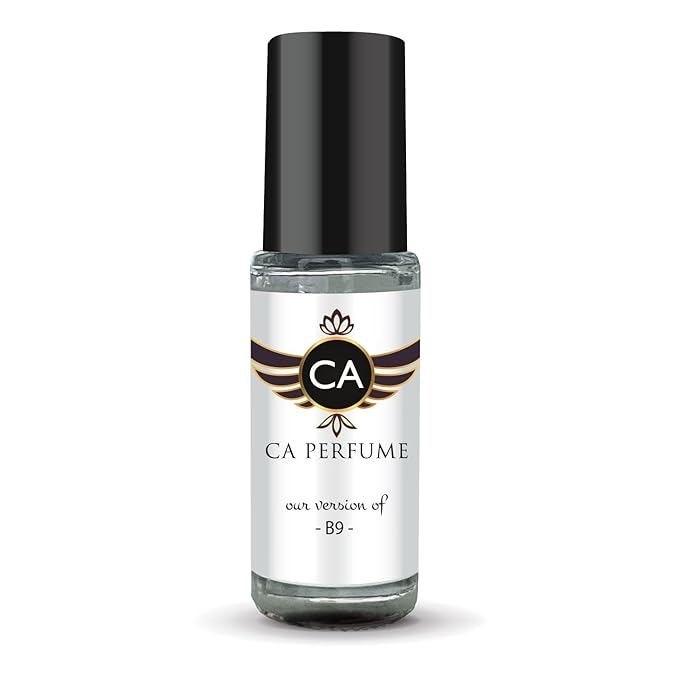 CA Perfume Impression of B9 Unisex Fragrance Oil Amber Spicy Scent Long Lasting Perfumes for Women & Men Travel Size TSA Ready Mini Parfum Body Oil Roll-on 0.14 Fl Oz 4ml