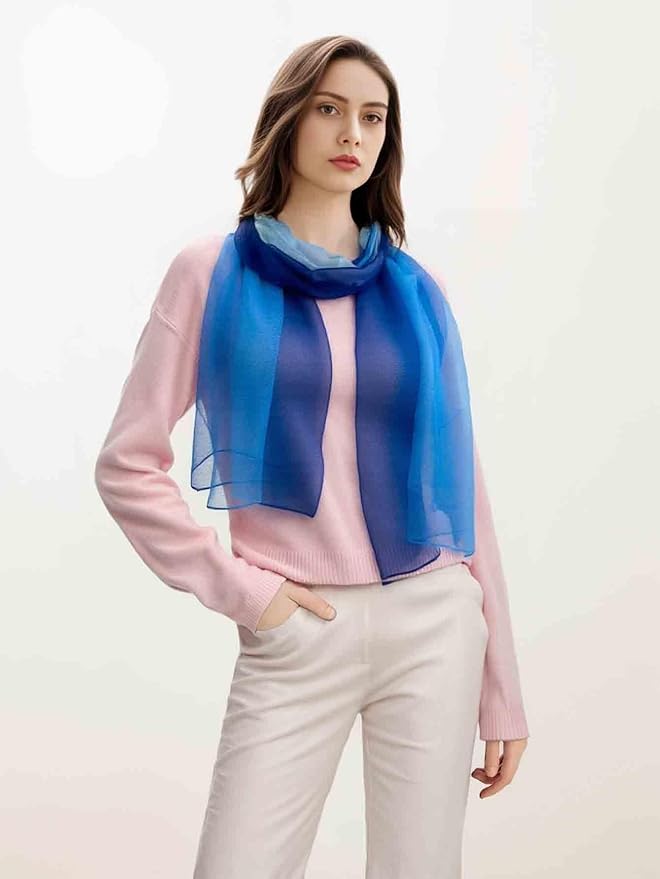 Xyueanlo Scarfs for Women Lightweight Fashion Floral Printed Scarves Neck Scarf Sunscreen Wraps Shawls