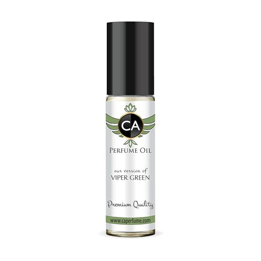 CA Perfume Impression of Viper Green Unisex Fragrance Oil Woody Aquatic Scent Long Lasting Perfumes for Women & Men Travel Size TSA Ready Mini Parfum Body Oil Roll-on 0.33 Fl Oz 10ml