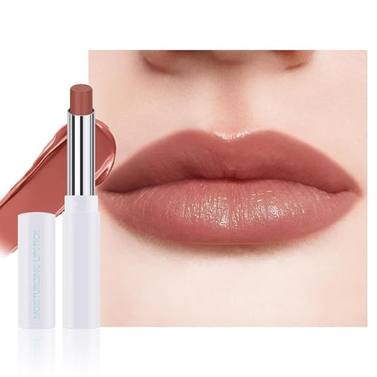 1Pcs Tinted Lip Balm Moisturizing Lipstick – Waterproof Hydrating Matte Lip Balm for Women, Creamy Natural Color Stain for Dry Lips, Soft Matte Finish with Subtle Scent (#03 Bean Paste Brown)