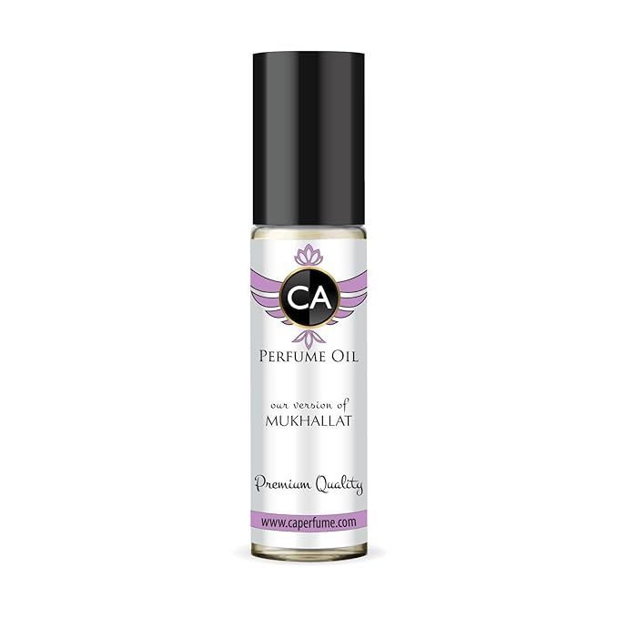 CA Perfume Impression of Mukhallat Unisex Fragrance Oil Amber Vanilla Scent Long Lasting Perfumes for Women & Men Travel Size TSA Ready Mini Parfum Body Oil Roll-on 0.33 Fl Oz 10ml