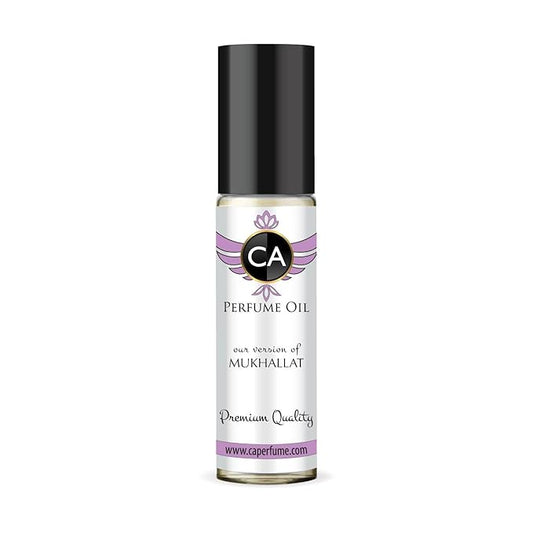 CA Perfume Impression of Mukhallat Unisex Fragrance Oil Amber Vanilla Scent Long Lasting Perfumes for Women & Men Travel Size TSA Ready Mini Parfum Body Oil Roll-on 0.33 Fl Oz 10ml
