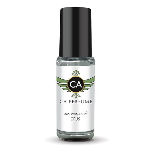 CA Perfume Impression of Opus for Men Perfume Oil Aromatic Spicy Scent Long Lasting Cologne for Men Travel Size Mini Perfume Sample TSA Ready Body Oil Roll-on 0.14 Fl Oz 4ml