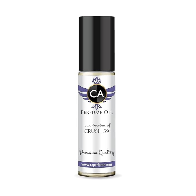 CA Perfume Impression of Crush 59 for Women Fragrance Oil Oriental Vanilla Scent Long Lasting Perfumes for Women Travel Size TSA Ready Mini Parfum Body Oil Roll-on 0.33 Fl Oz 10ml