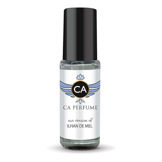 CA Perfume Impression of Ilhan De Mel Unisex Fragrance Oil Floral Scent Long Lasting Perfumes for Women & Men Travel Size TSA Ready Mini Parfum Body Oil Roll-on 0.14 Fl Oz 4ml