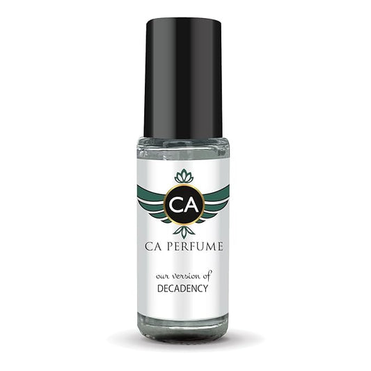 CA Perfume Impression of Decadency for Women Perfume Oil Amber Floral Scent Long Lasting Perfumes for Women Travel Size Mini Perfume Sample TSA Ready Body Oil Roll-on 0.14 Fl Oz 4ml