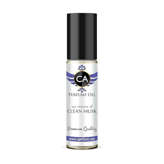 CA Perfume Impression of Clean Musk Unisex Eau De Parfum Musk Scent Long Lasting Unisex Fragrance Travel Size TSA Ready for Day and Night Wear 0.33 Fl Oz 10ml