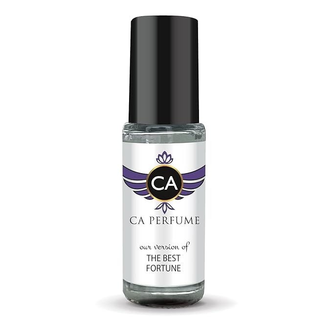 CA Perfume Impression of The Best Fortune for Women Perfume Oil Amber Floral Scent Long Lasting Perfumes for Women Travel Size Mini Perfume Sample TSA Ready Body Oil Roll-on 0.14 Fl Oz 4ml