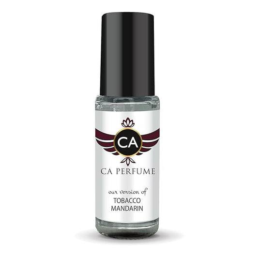 CA Perfume Impression of Tobacco Mandarin Unisex Perfume Oil Amber Woody Scent Long Lasting Fragrance for Women and Men Travel Size Mini Perfume Sample TSA Ready Body Oil Roll-on 0.14 Fl Oz 4ml