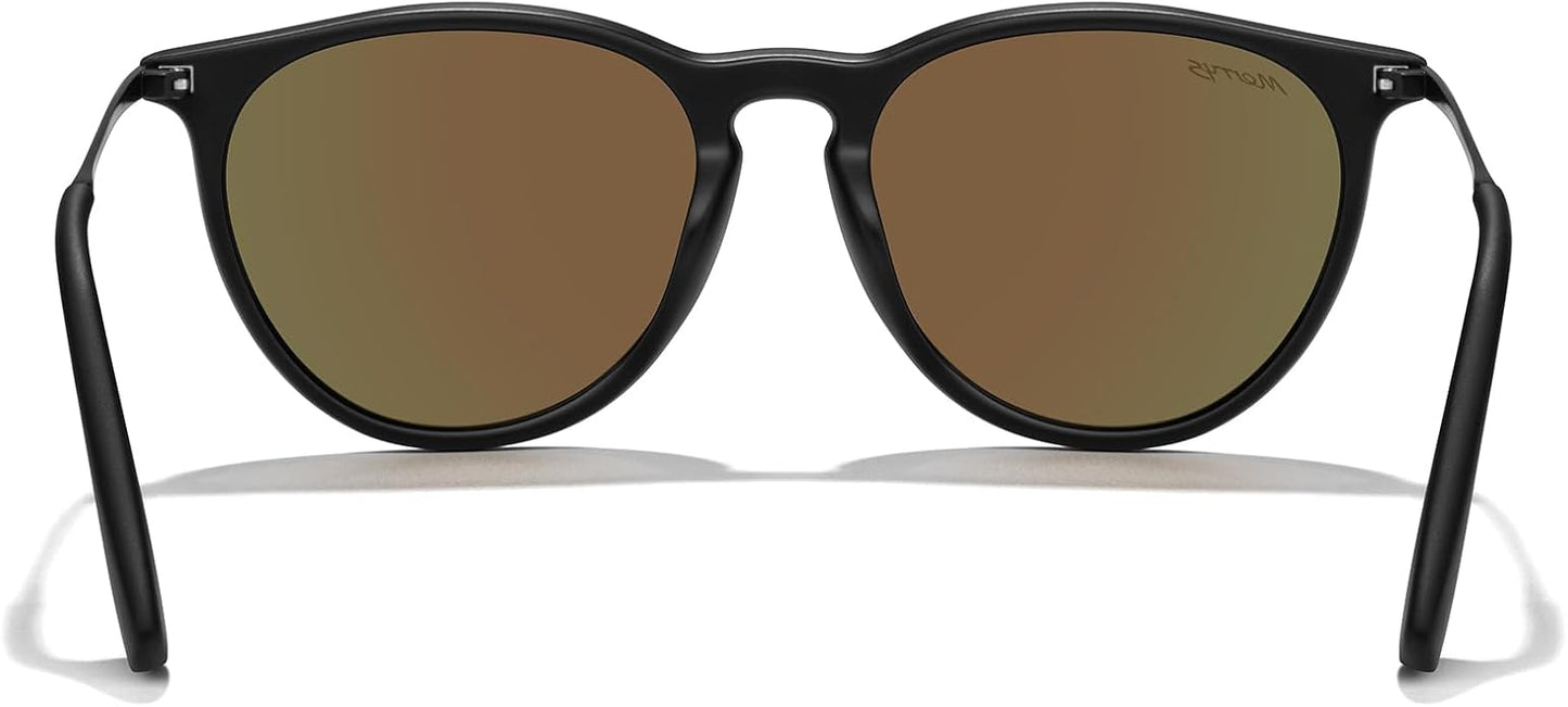 MERRY'S Vintage Polarized Sunglasses for Women Men Retro Round Mirrored Lens Sun glasses UV400