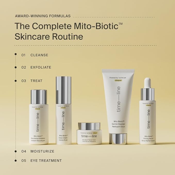 Timeline Mito-Biotic™ Travel Size Barrier Cream Nourishing Moisturizer With Peptides to Restore Dry Skin & Strengthen Barrier - .51 Fl Oz