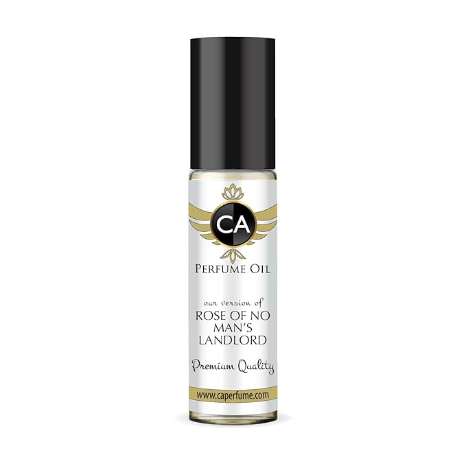 CA Perfume Impression of Rose Of No Man's Landlord Unisex Eau De Parfum Amber Spicy Scent Long Lasting Unisex Fragrance Travel Size TSA Ready for Day and Night Wear 0.33 Fl Oz 10ml