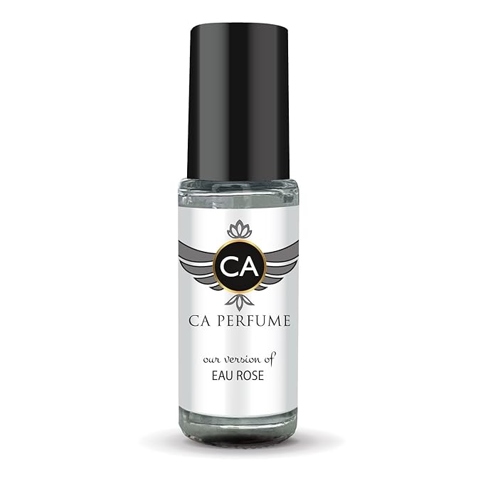 CA Perfume Impression of Eau Rose for Women Fragrance Oil Floral Fruity Scent Long Lasting Perfumes for Women Travel Size TSA Ready Mini Parfum Body Oil Roll-on 0.14 Fl Oz 4ml