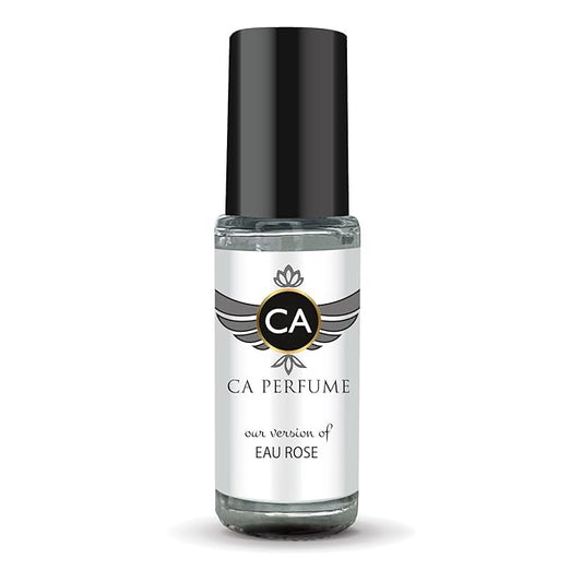 CA Perfume Impression of Eau Rose for Women Fragrance Oil Floral Fruity Scent Long Lasting Perfumes for Women Travel Size TSA Ready Mini Parfum Body Oil Roll-on 0.14 Fl Oz 4ml