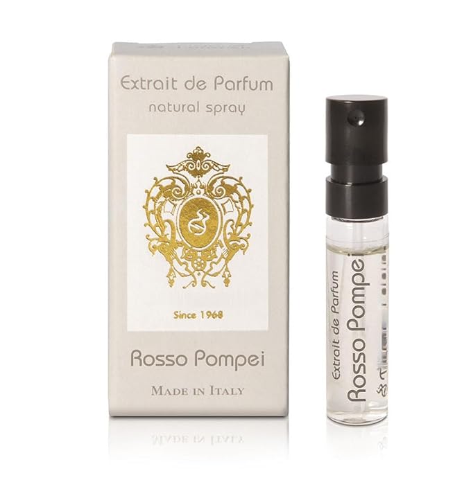 Luxury Fragrance Sample Vial for Men and Women - Designer Perfume Sampler High End Hard To Find Most Popular (ROSSO POMPEI)