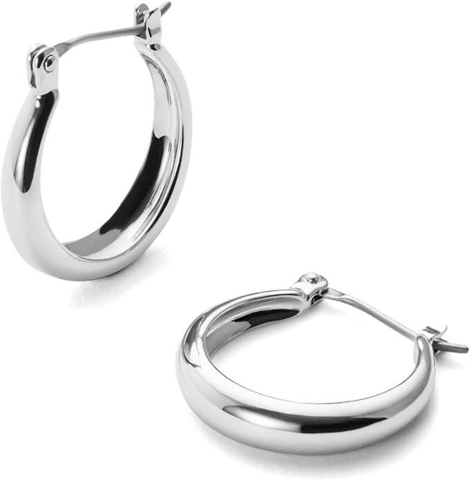 Ana Luisa Hoop Earrings for Women - 14K Gold Plated & Silver Rhodium Plated Assorted Earring Styles - Dainty, Small Gold Hoop Earrings - Hypoallergenic Tarnish-Free Jewelry - Gifts for Women