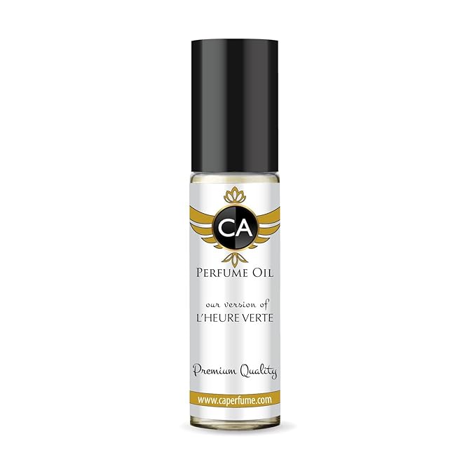 CA Perfume Impression of L'heure Verte Unisex Fragrance Oil Woody Aromatic Scent Long Lasting Perfumes for Women & Men Travel Size TSA Ready Mini Parfum Body Oil Roll-on 0.33 Fl Oz 10ml