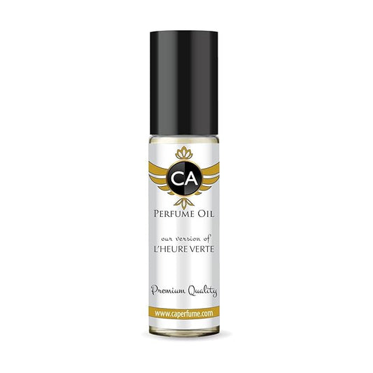CA Perfume Impression of L'heure Verte Unisex Fragrance Oil Woody Aromatic Scent Long Lasting Perfumes for Women & Men Travel Size TSA Ready Mini Parfum Body Oil Roll-on 0.33 Fl Oz 10ml