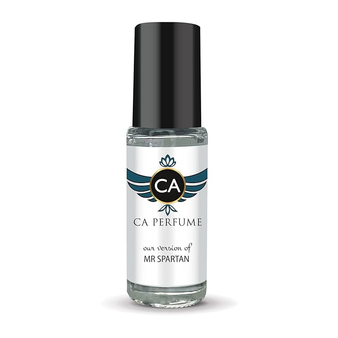 CA Perfume Impression of Mr. Spartan for Men Perfume Oil Aromatic Fougere Scent Long Lasting Cologne for Men Travel Size Mini Perfume Sample TSA Ready Body Oil Roll-on 0.14 Fl Oz 4ml