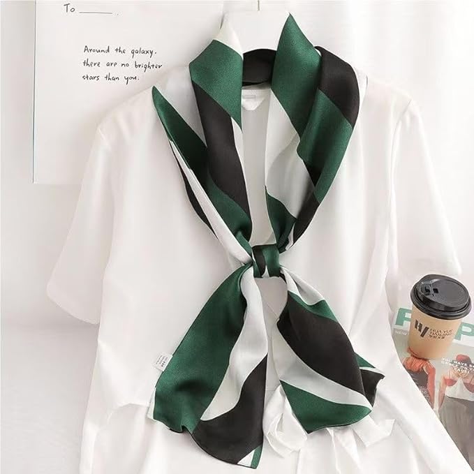 100% Mulberry Silk Ribbon Scarf for Hair Beach Head Wraps for Women Handbag accessories Necktie