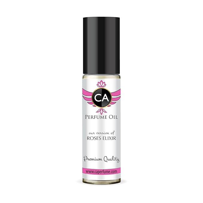 CA Perfume Impression of Roses Elixir for Women Fragrance Oil Floral Fruity Scent Long Lasting Perfumes for Women Travel Size TSA Ready Mini Parfum Body Oil Roll-on 0.33 Fl Oz 10ml