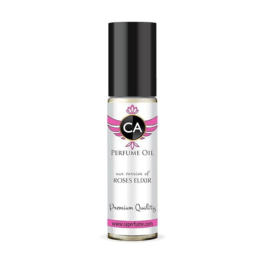 CA Perfume Impression of Roses Elixir for Women Fragrance Oil Floral Fruity Scent Long Lasting Perfumes for Women Travel Size TSA Ready Mini Parfum Body Oil Roll-on 0.33 Fl Oz 10ml