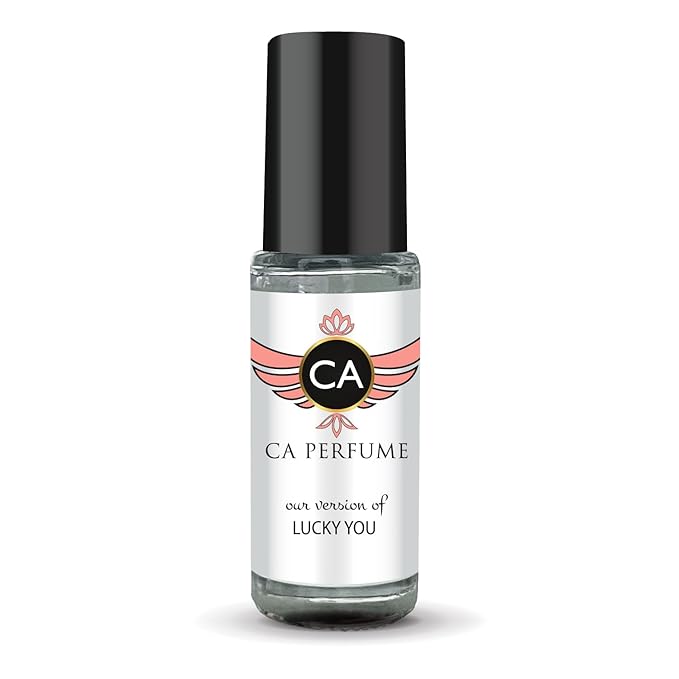 CA Perfume Originals Lucky You for Women Perfume Oil Floral Fruity Scent Long Lasting Perfumes for Women Travel Size Mini Perfume Sample TSA Ready Body Oil Roll-on 0.14 Fl Oz 4ml