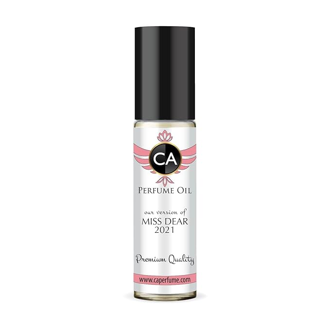 CA Perfume Impression of Miss Dear 2021 for Women Fragrance Oil Amber Floral Scent Long Lasting Perfumes for Women Travel Size TSA Ready Mini Parfum Body Oil Roll-on 0.33 Fl Oz 10ml