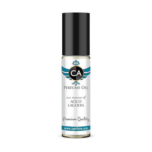 CA Perfume Impression of Aoud Lagoon Unisex Fragrance Oil Floral Scent Long Lasting Perfumes for Women & Men Travel Size TSA Ready Mini Parfum Body Oil Roll-on 0.33 Fl Oz 10ml