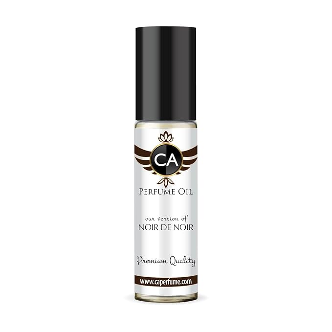 CA Perfume Impression of Noir De Noir Unisex Eau De Parfum Chypre Scent Long Lasting Unisex Fragrance Travel Size TSA Ready for Day and Night Wear 0.33 Fl Oz 10ml