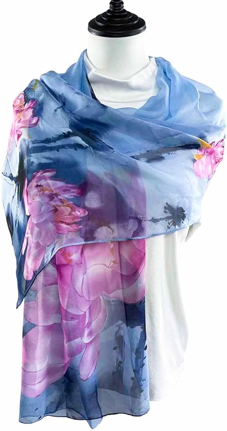 Xyueanlo Scarfs for Women Lightweight Scarves Fashion Print Floral Pattern Scarf Shawls