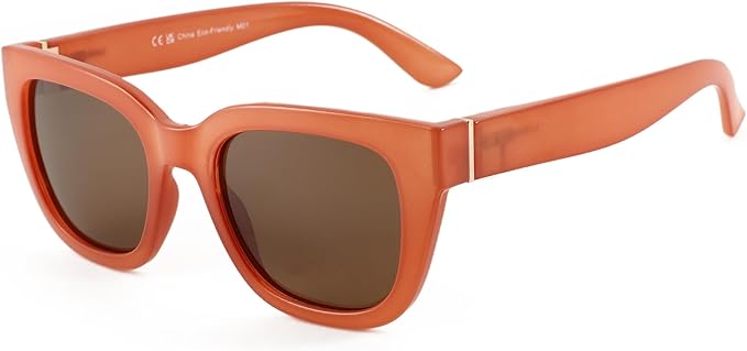 ZENOTTIC Retro Square Polarized Sunglasses for Women Vintage Sun Glasses UV400 Protection Trendy Shades Fashion Style