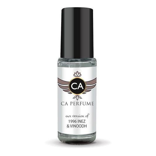CA Perfume Impression of 1996 Inez & Vinoodh Unisex Perfume Oil Amber Woody Scent Long Lasting Fragrance for Women and Men Travel Size Mini Perfume Sample TSA Ready Body Oil Roll-on 0.14 Fl Oz 4ml