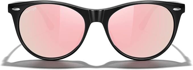 MERRY'S Retro Round Polarized Sunglasses for Women Fashion Trendy Shades S6185